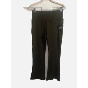 Cali Sport Women Olive Green Flailed Leg Jegging Pants Size M. New